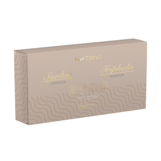 Synbio Complex & Larens Wellu Triphala Booster 2 x 30 kapsúl. Pre podporu správnej činnosti tráviacej sústavy a stavu mikrobiómu 